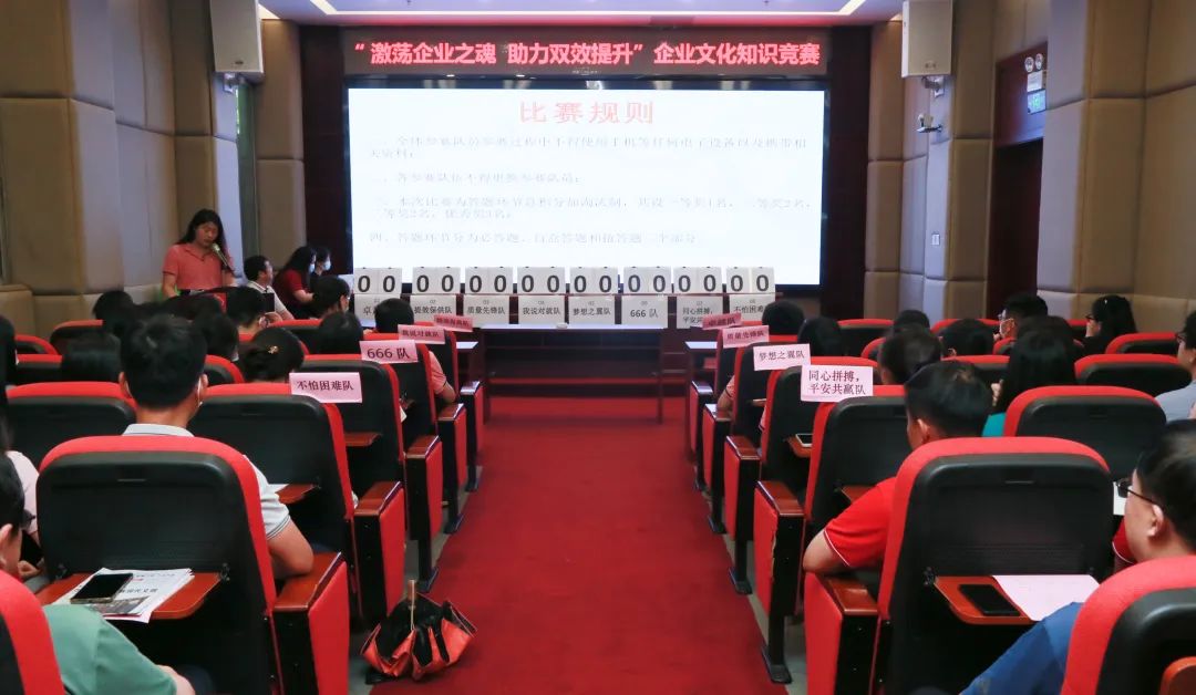 激荡企业之魂 助力双效提升——白云山永利yl23455公司成功举办企业文化知识竞赛